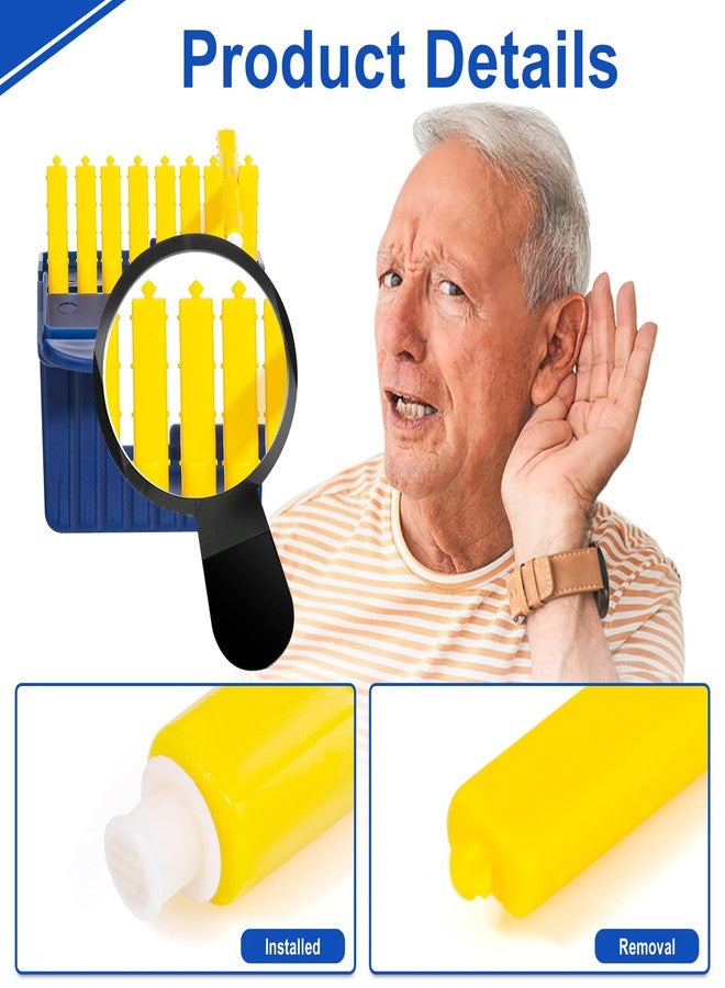Jollidecor Hearing Aid Wax Guards Filters 48 Pcs Starkey Hearing Aid 1.5 mm Hearing Aids Cleaning Tools Accessories Resound Wax Guards Filters Supplies 6 Packs Earwax Filters Replacement Parts Kits - Image 3