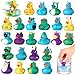 ANGGIKO 24 Pack Color Changing No Hole Rubber Ducks Color Change Baby Bath Toys Without Holes for Toddlers Kids Ages 48 Floating Toys Gift for Bath Classroom Party Favors Easter Basket Stuffers - Image 4