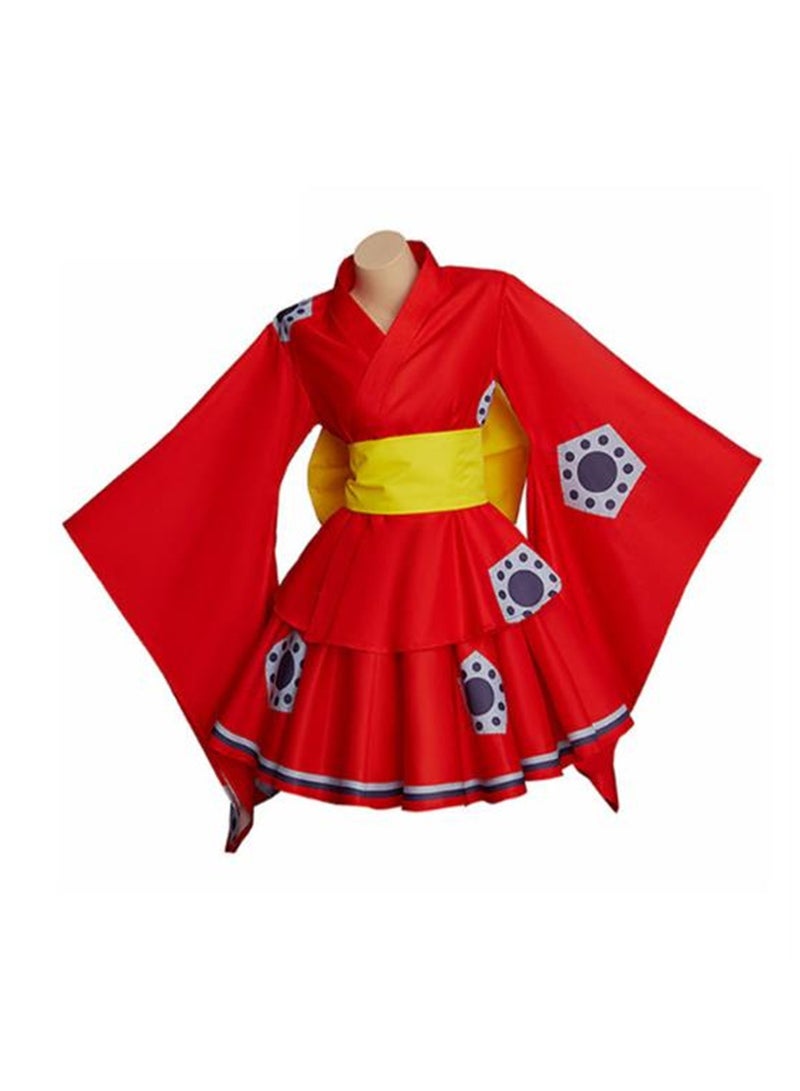 One Piece cos server Luffy Wano country Japanese kimono cosplay anime - Image 1