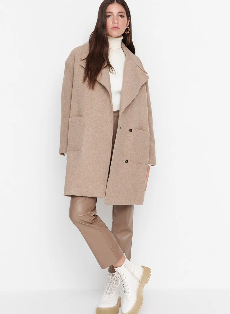 trendyol Oversized Double Breasted Coat