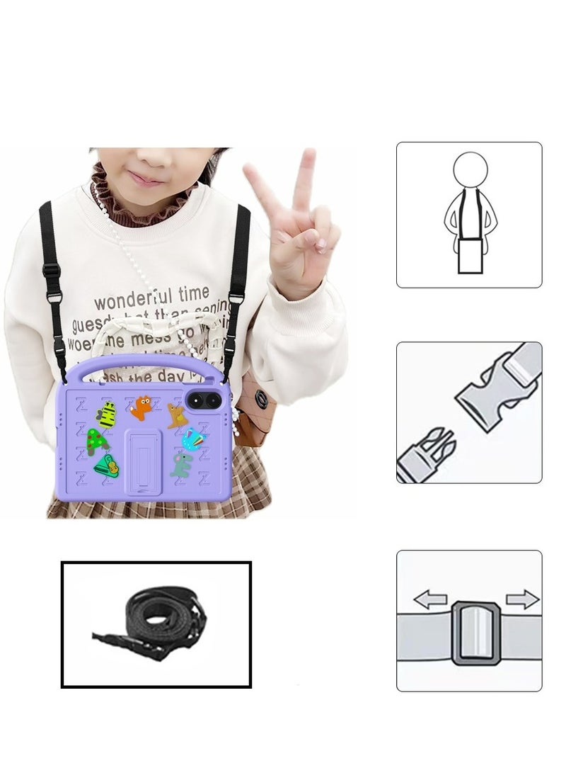 Xiaomi Redmi Pad Pro (12.1inch) xiaomi poco pad 12.1 (pen slot) Children's protective case shockproof cover with shoulder strap stand  - Image 4