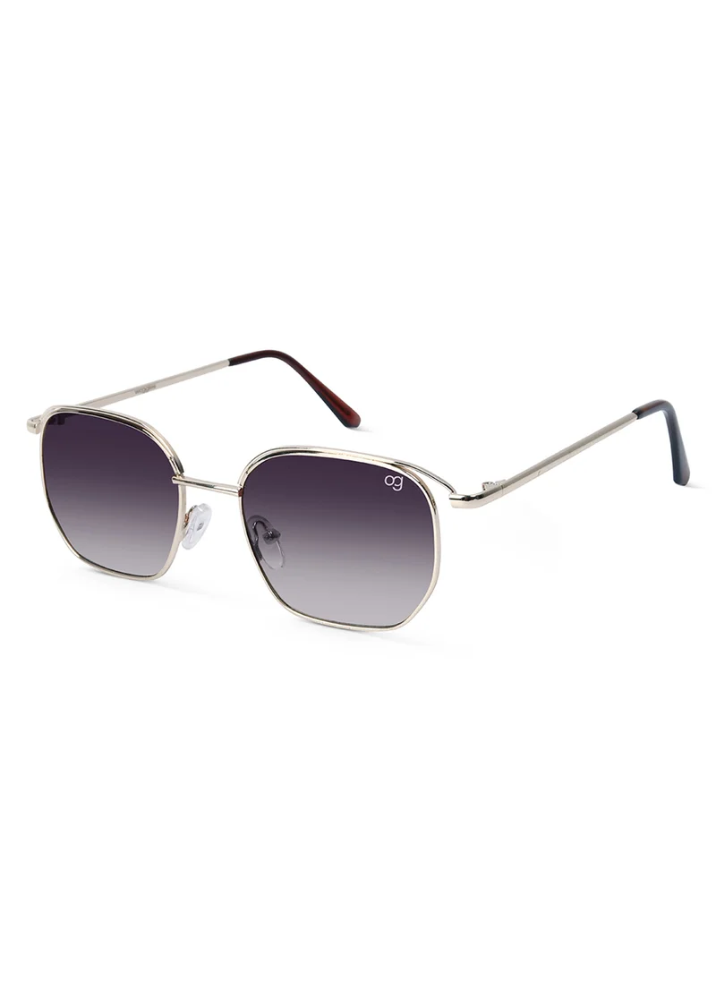 Woggles UV- Protected  Black Hexagonal Sunglasses