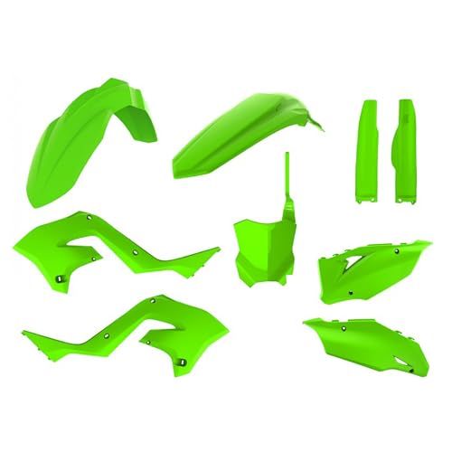 Polisport Motocross (MX) Restyling Kit for Kawasaki KX 125/250 (2003-2008) Dirt Bike – OEM Quality, Durable, Flexible & Perfect Fit – Green - Image 1