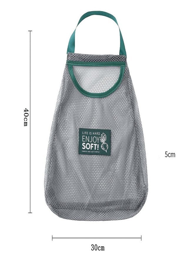 PIHARVA Reusable Mesh Storage Bag 30x40 cm – Double Layer Fridge Organizer Pouch for Fruits, Vegetables, Travel, Accessories – Eco-Friendly Kitchen Net Sack with Drawstring - Image 4