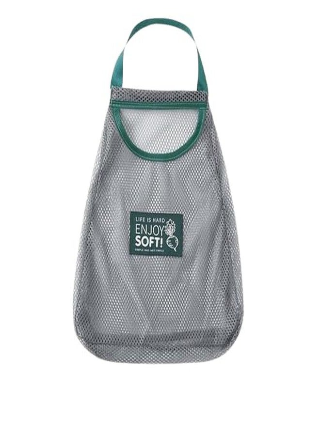 PIHARVA Reusable Mesh Storage Bag 30x40 cm – Double Layer Fridge Organizer Pouch for Fruits, Vegetables, Travel, Accessories – Eco-Friendly Kitchen Net Sack with Drawstring - Image 1