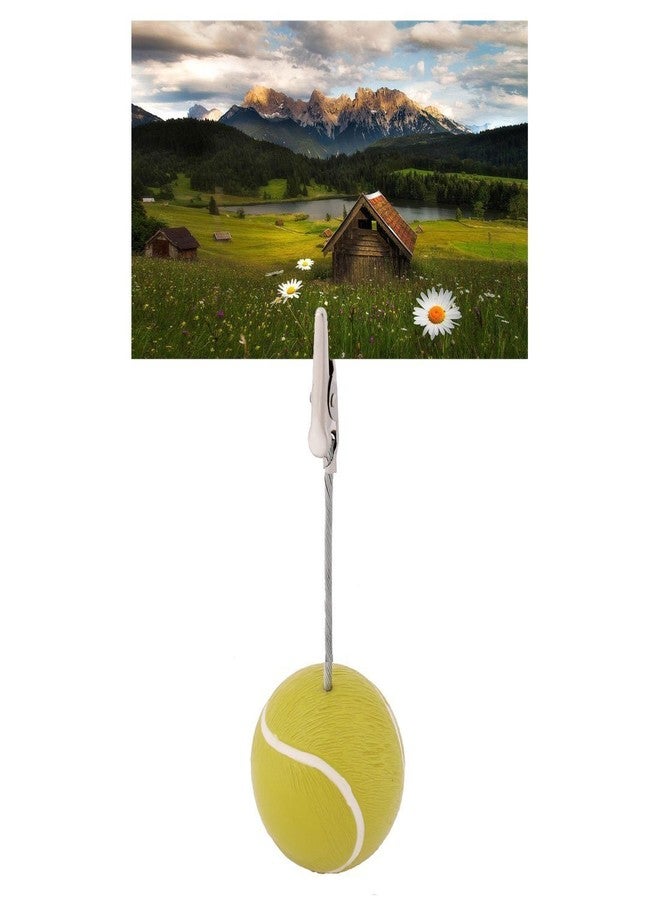 Xiaoyztan Card Stand Memo Clip,Tennis Picture Holder Table Stand Note Paper Clip for Table Party Favors Photo Stand Events Decoration,Pack of 5 - Image 3