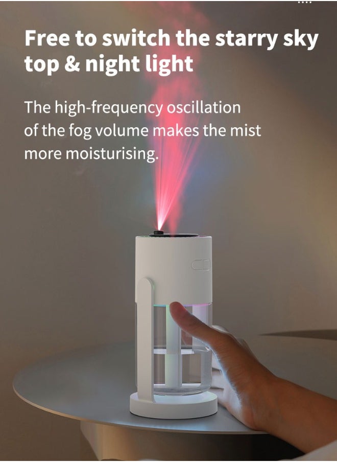 UChic - Humidifiers for Bedroom,Humidifier USB Powered with Starry Sky,Auto Shut-off and Colorful Lighting Design,Silent,Mist Output - Image 1