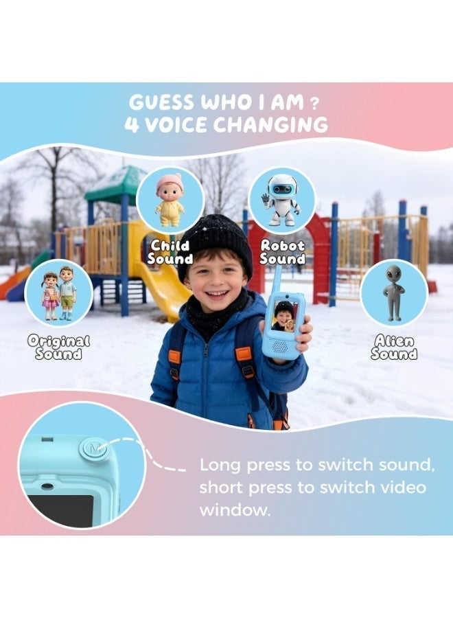Kids Smart Play Gadget with Screen, Long Range Voice Fun Device, Rechargeable Portable Handheld Toy for Boys Girls Indoor Outdoor Adventure Gift - Image 4