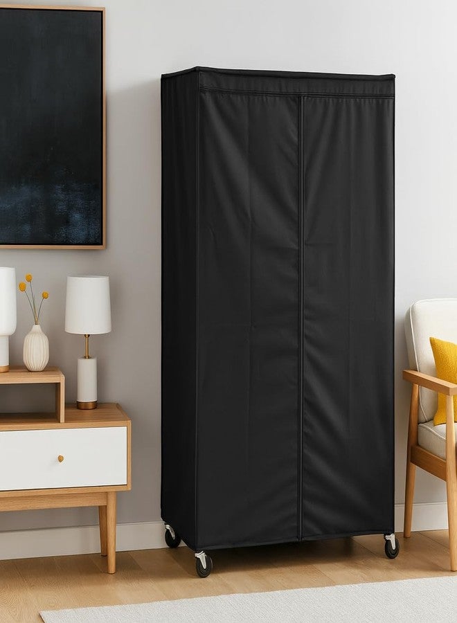 Formosa Covers Storage Shelving Unit Cover in Black Color (Multiple Sizes) (48" Wx24 Dx72 H) - Image 1