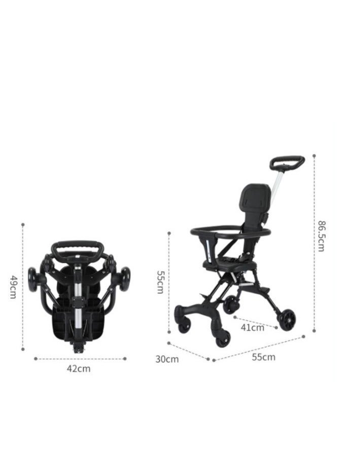 Baby Stroller Lightweight Foldable for Travel – Cabin-Friendly Trolley Pram for Kids, Perfect for Airplane Travel, Foldable Baby Stroller for Easy Storage, Ideal for Babies and Toddlers Up to 5 Years - Image 2