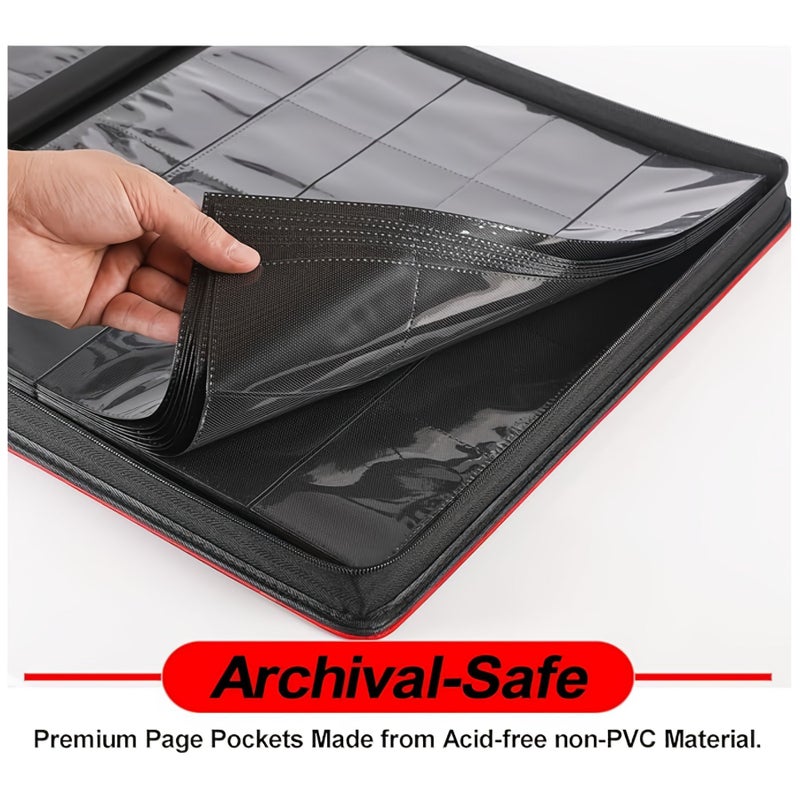 1280 Pockets Trading Card Binder Sky Blue 20 Pocket Card Album Compatible With Sports Cards And Standard Size Trading Cards - Image 5
