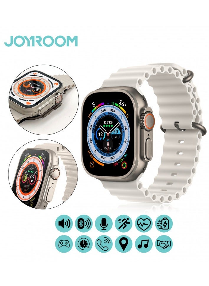 BIG GERMANY ULTRA 9 Smart Watch, 2.03-inch Display, Wireless Charging, Heart Rate Monitor, Sport Tracking-WHITE  - Image 5