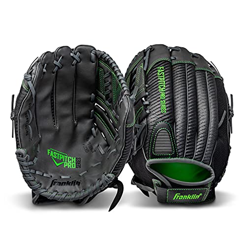 Franklin Sports Fastpitch Softball Glove - Fastpitch Pro - Adult and Youth Softball Mitt - Infield and Outfield - Left Handed Glove - Lime 11" Lefty - Image 2