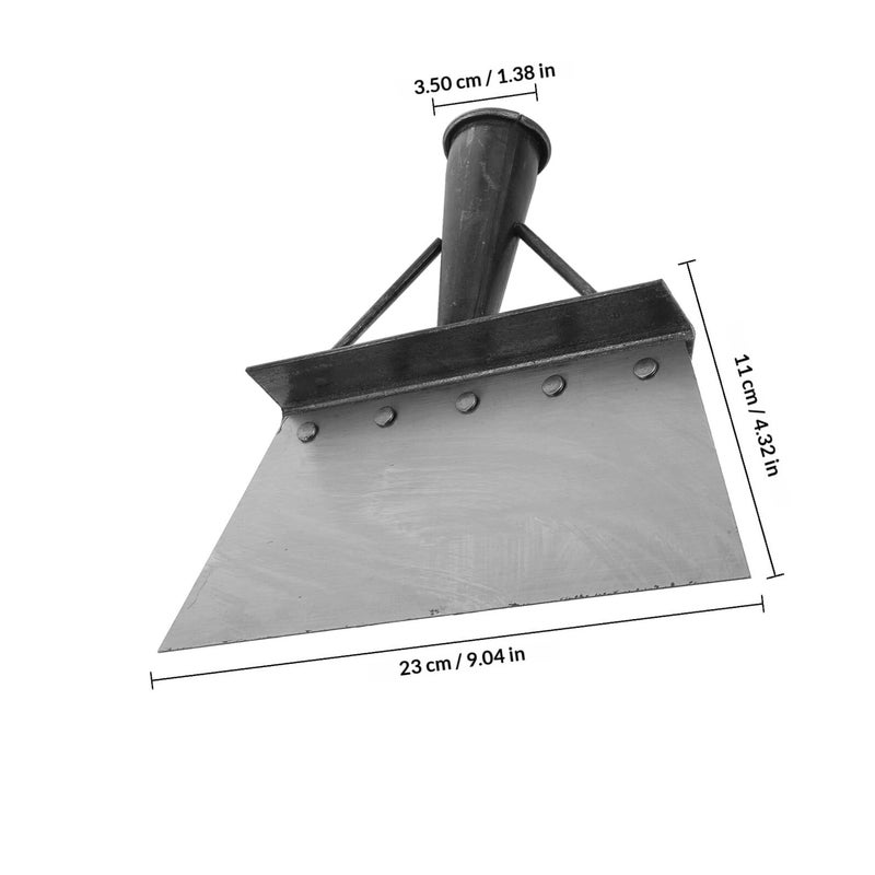 Heavy Duty Metal Multifunctional Garden Shovel for Ice Removal and Poultry Waste Cleaning - Image 3