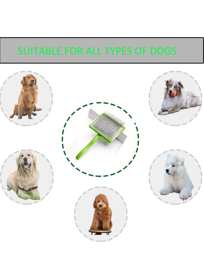 Dog Brush For Long Haired Dogs Poodles Golden Doodles,Slicker Brush Large Dog Pet Grooming Wire Brush and Deshedding