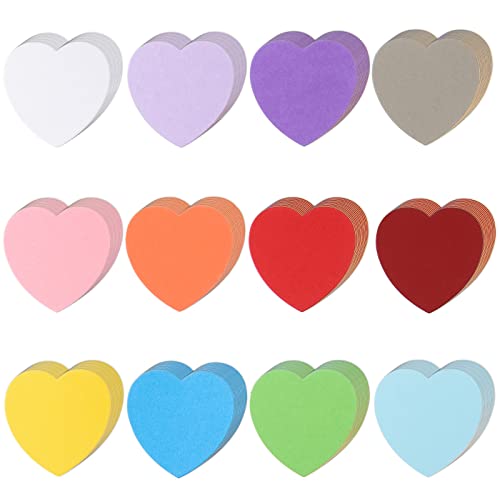 MixTeach 360 Pcs Heart Cutouts Paper Shapes Assorted Color Valentine Hearts Cardstock Heart Cut Out Decorations for Valentines Day Wedding Party Bulletin Board Seasonal Display - Image 1