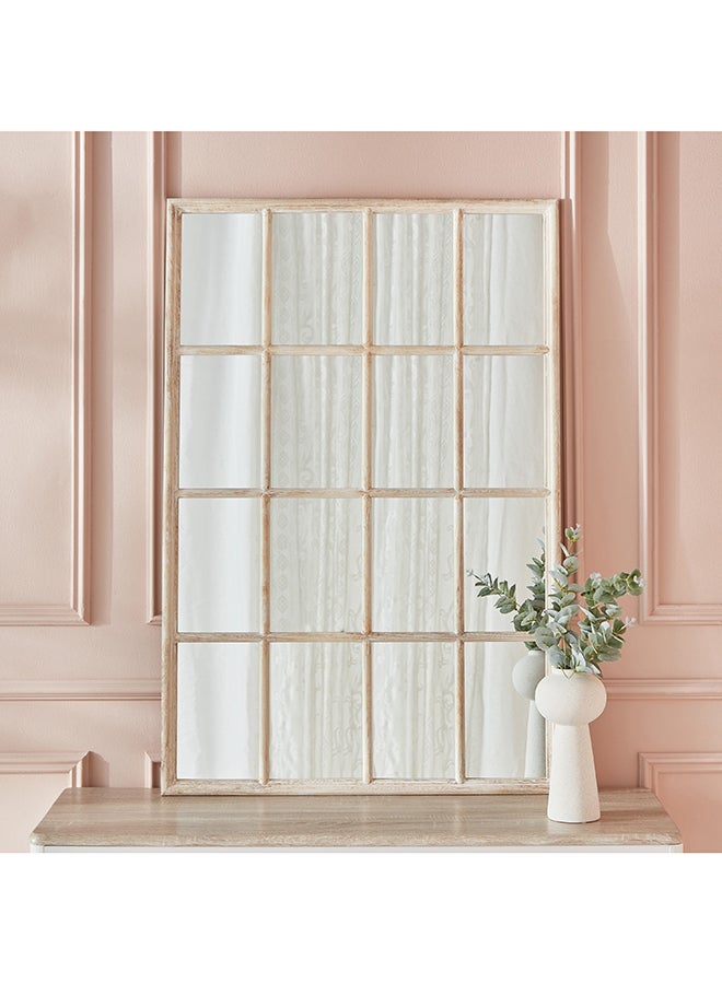 Home Box Reda Wooden Large Size Frame Window Mirror 120 x 80 cm  - Image 2
