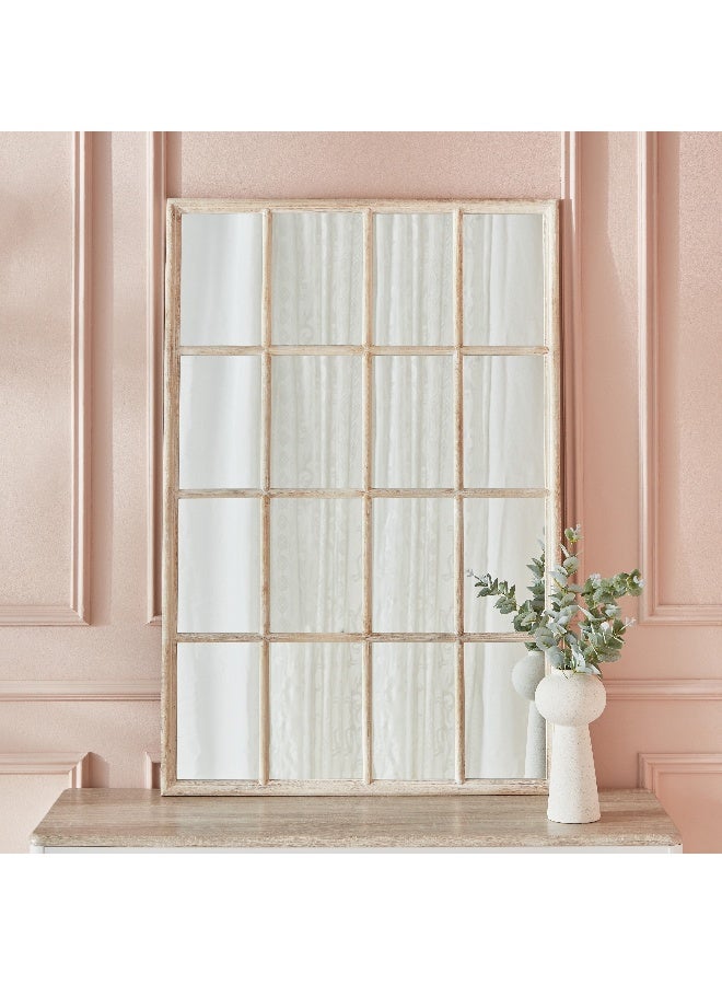 Home Box Reda Wooden Large Size Frame Window Mirror 120 x 80 cm  - Image 3