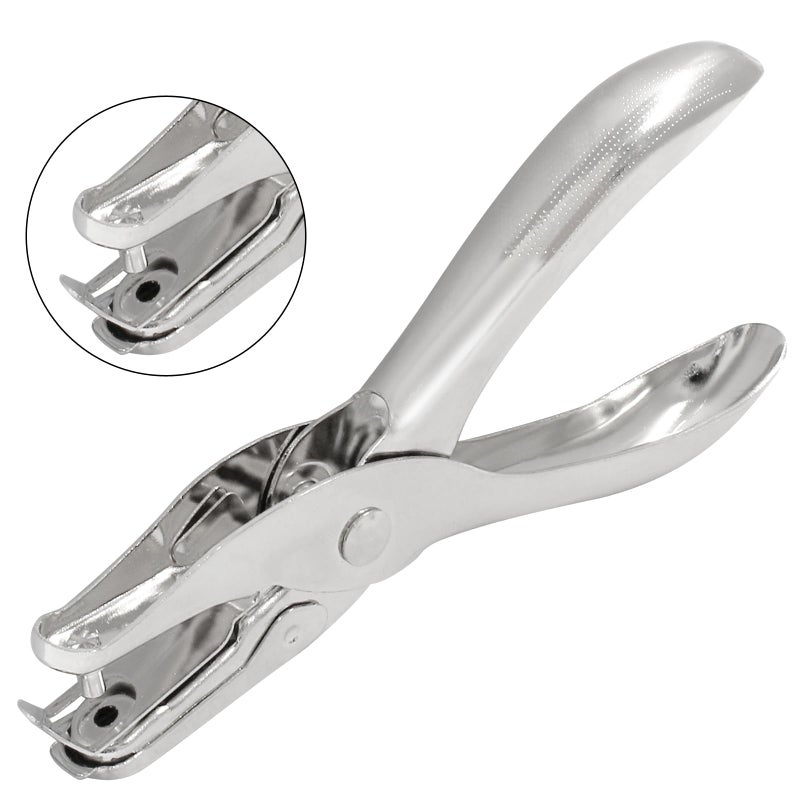 Rierdge 1Pcs 1/8â€/ 3mm Small Mini Metal Hole Punchers Tiny Circle Shaped Hole Handheld Paper Punch Punchers for Greeting Cards, Paper, Invitations, 8 Sheet Punch Capacity - Image 3