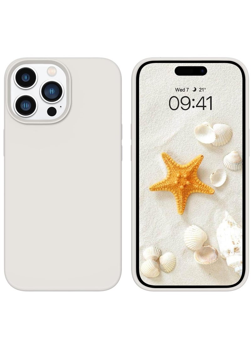 ELTRAZONE Soft Silicone Rubber Bumper Microfiber Lining Hard Back iPhone 15 Pro Back Cover Shockproof Protective Case Cover, Anti-Scratch, Dustproof, Premium Quality, Slim-Fit - Image 1