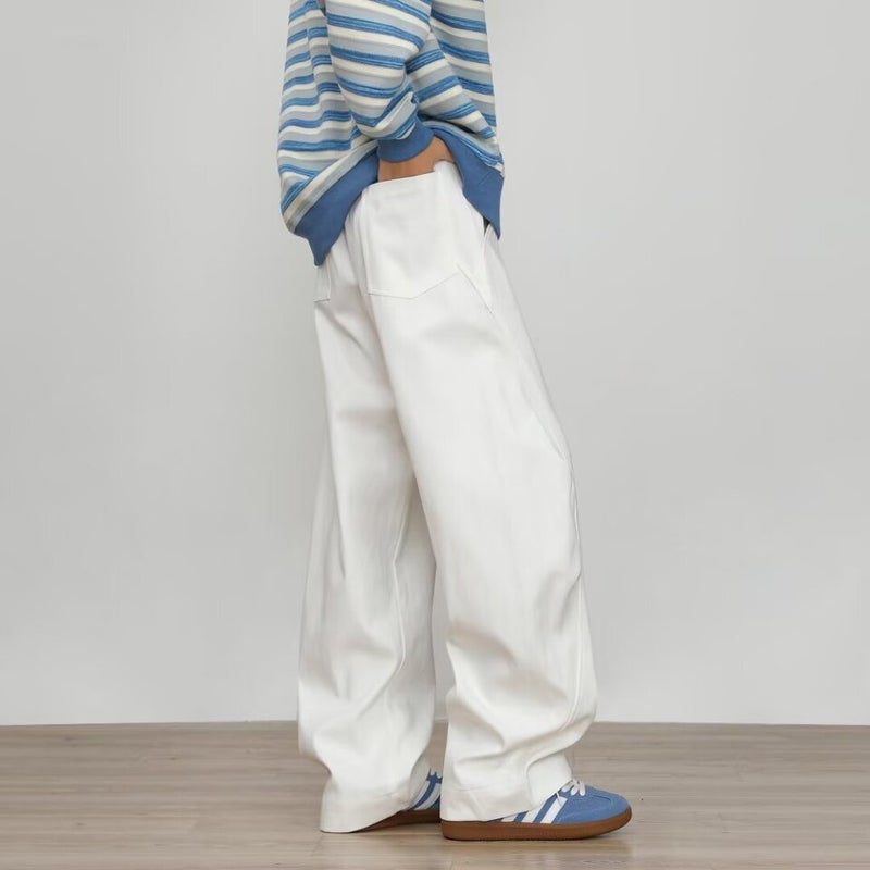 Unisex Classic Denim Jeans Loose Fit Daily Outdoor Wear - Image 4