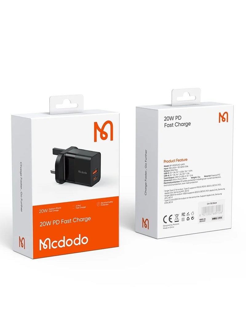 Mcdodo CH 1301 20W PD Fast Charger - Image 2