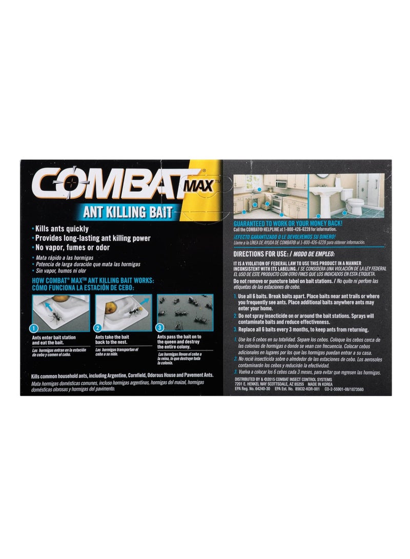 Combat Max Ant Killing Bait Stations, Indoor and Outdoor Use, 6 Count - Image 2