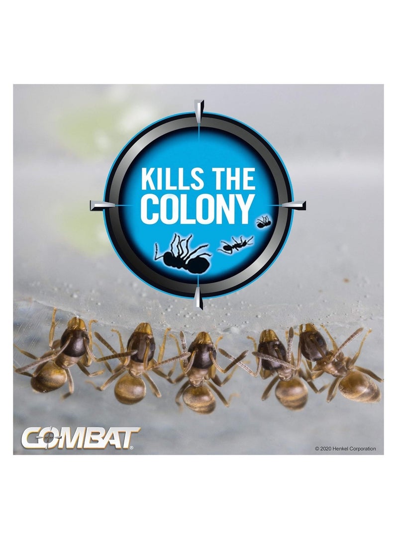 كومبات طُعم كومبات ماكس لقتل النمل 6 قطع للاستخدام الداخلي والخارجي، مصيدة نمل فعالة وسريعة المفعول تقضي على المستعمرة بالكامل، تصميم آمن للأطفال وحل طويل الأمد - Image 5