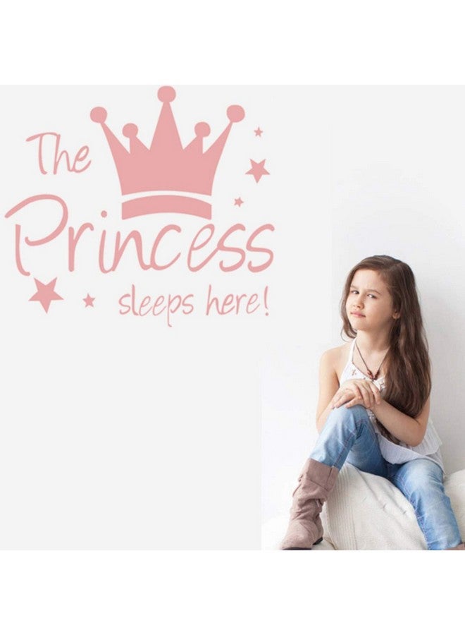 Maydahui 2Pcs Wall Sticker The Princeprincess Sleep Here 12.6 Inch Little Crown Star Art Quotes Wall Decal Decor For Living Room Bedroom - Image 5