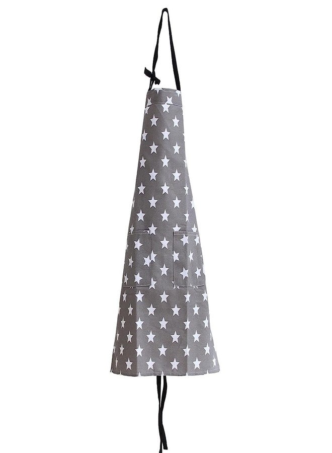 SAMI STUDIOS 100% Cotton Adjustable Bib Cooking Kitchen Aprons Sparkling Stars With Large Pockets,BBQ Drawing Dishwashing Baking Grill Restaurant For Men, Women UNISEX Washable 70x80 Cms (SET OF 1 PC) - Image 3