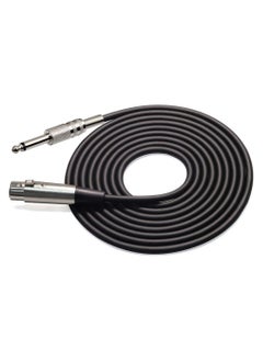 Generic XLR Female to 1/4 (6.35mm) TS Mono Jack Unbalanced Microphone Cable Mic Cord for Microphone/Mixer/Home Theater etc. (10ft/3m, Black)  - Image 3