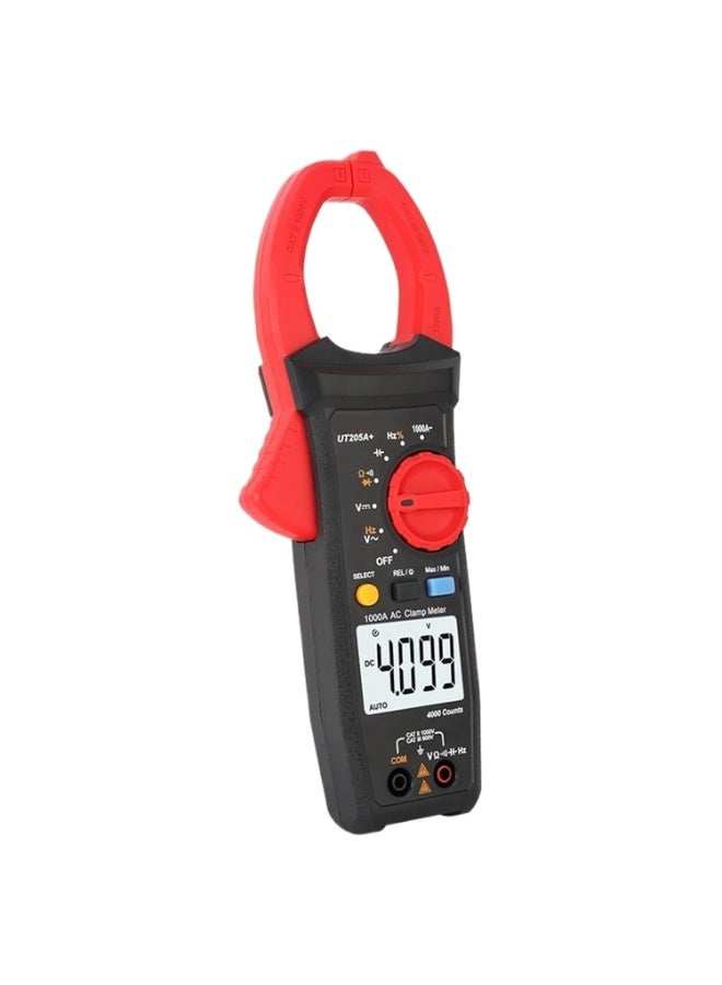 UNI-T Digital Clamp Meter 1000V UT205A+ UT206A+ AC DC Current Pliers Clamps Voltage Tester Ammeter Resistance Temperature Test(UT205APLUS) - Image 1