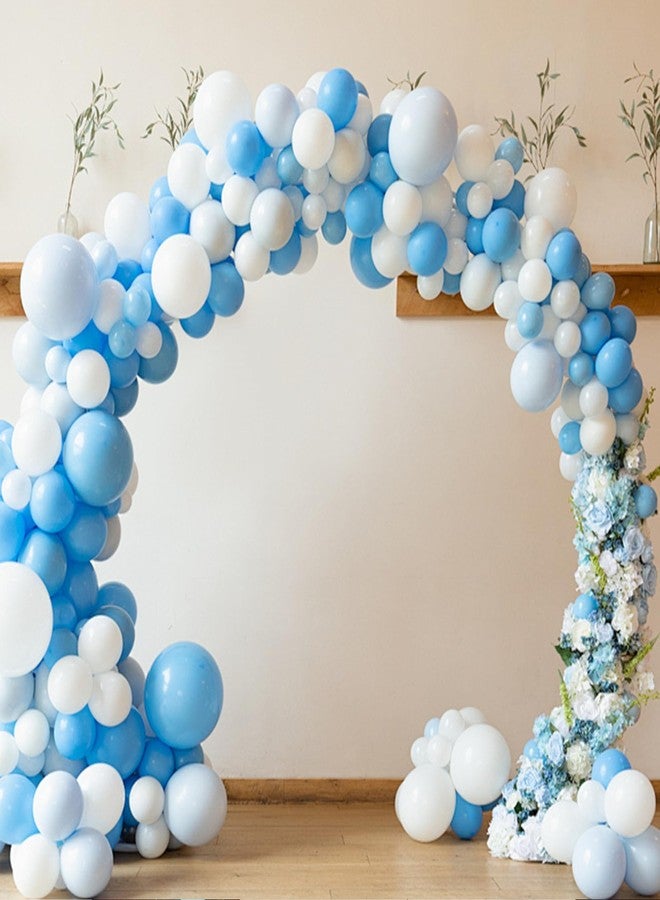 EMART Pastel Blue Balloons 12 Inch with Ribbon, 100 Pack Latex Helium Quaility for Birthday, Party Decoration, Wedding, Baby Shower, Graduation - Image 2