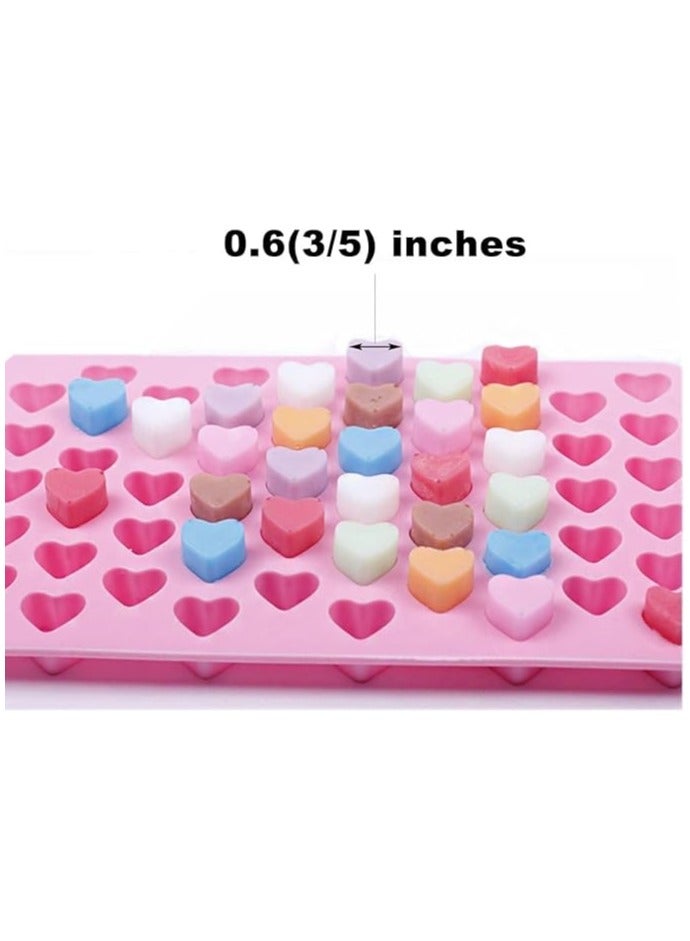 general Silicone Chocolate Mold 1 Pack Heart Shaped Baking Mold, 55 Holes Non stick Tray for Hot Chocolate Candy Jelly, love mold, YLY022-WAA - Image 4