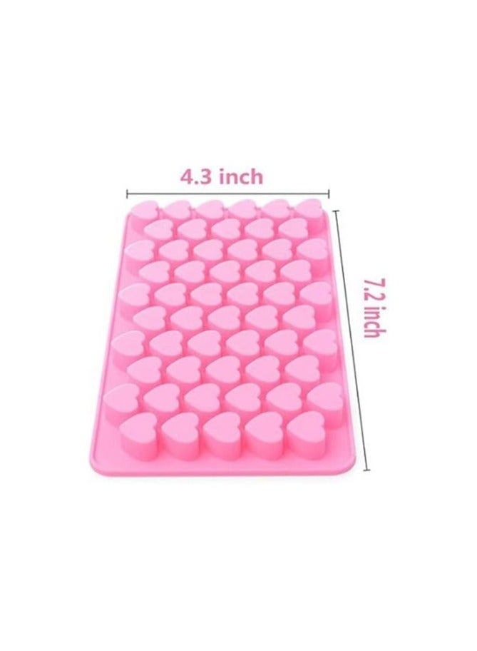 general Silicone Chocolate Mold 1 Pack Heart Shaped Baking Mold, 55 Holes Non stick Tray for Hot Chocolate Candy Jelly, love mold, YLY022-WAA - Image 5