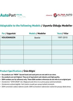 Alpha Auto Part Front Right Windshield Repair Set with Cover for Volkswagen Beetle  - Image 2
