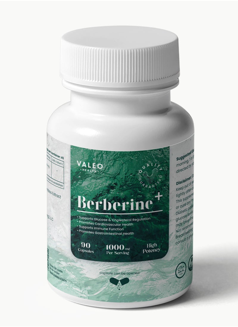 VALEO Berberine+ 90 Capsules  - Image 1
