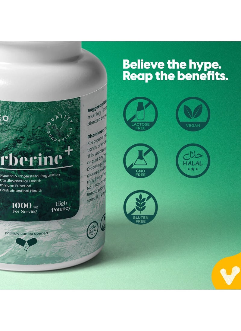 VALEO Berberine+ 90 Capsules  - Image 5