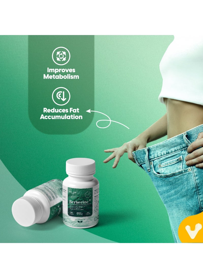 VALEO Berberine+ 90 Capsules  - Image 3