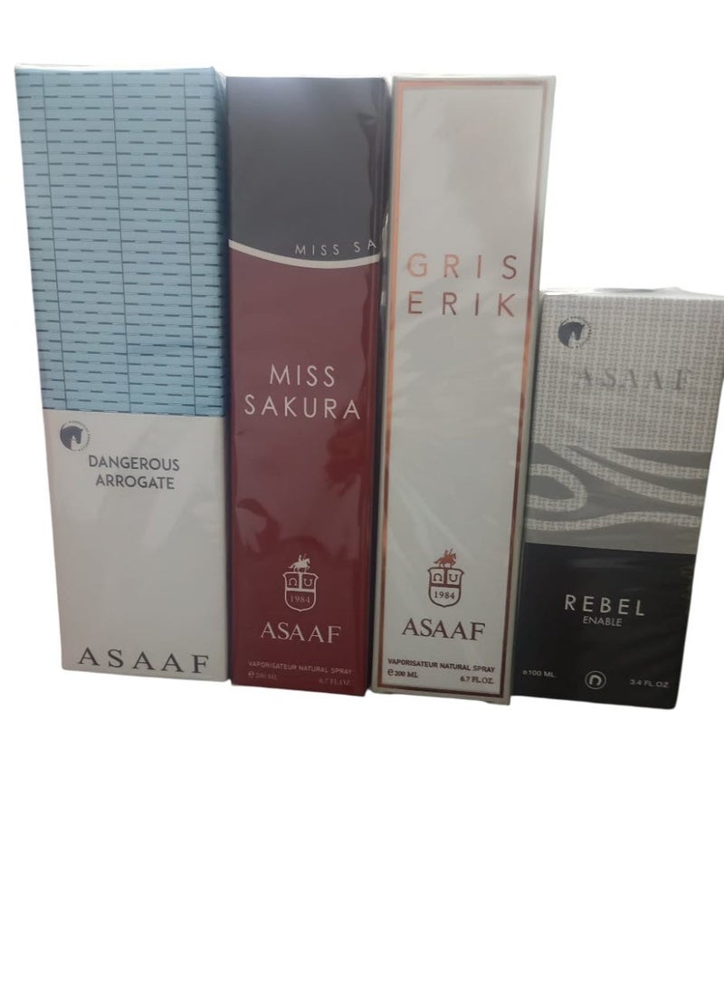 ASAAF A distinctive collection of Asaaf perfumes, 4 pieces - Image 1