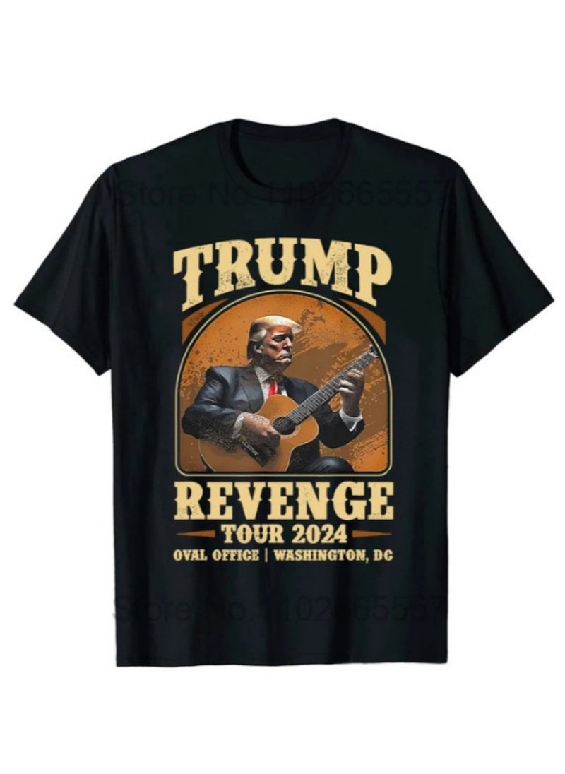 KUYING - New Trump Print Short Sleeved Shirt - Image 1