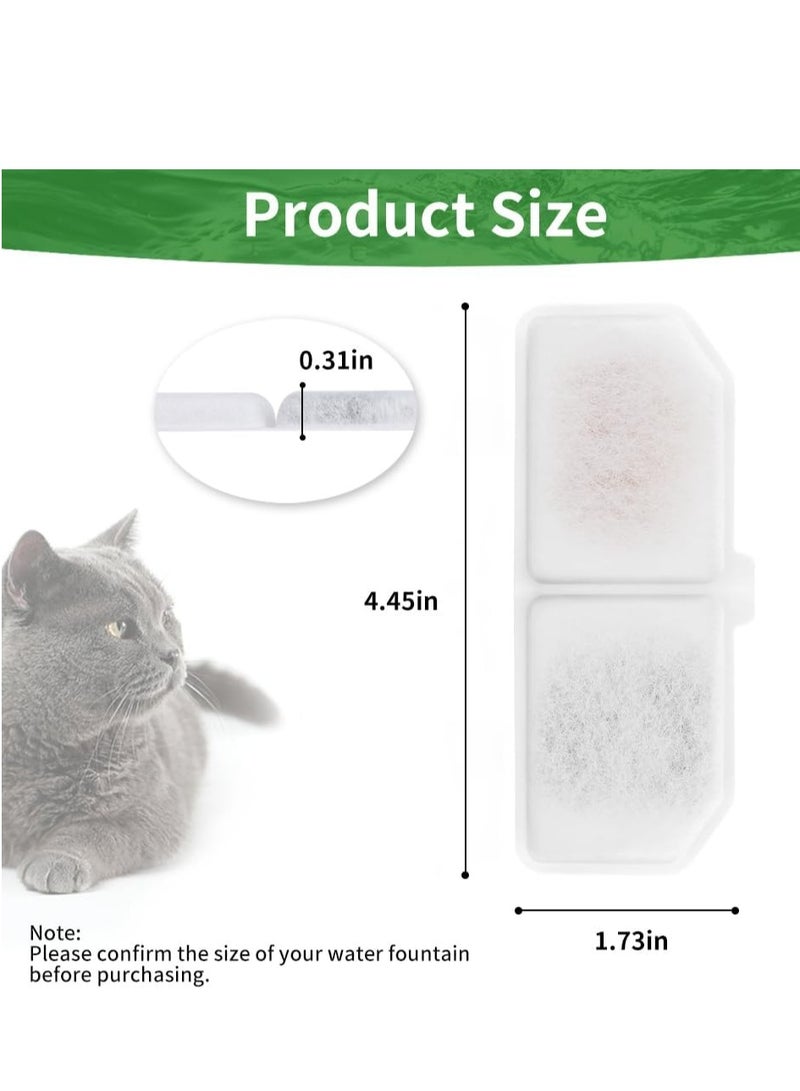 أوزيغالور 8 عبوات فلاتر نافورة مياه بيضاء للحيوانات الأليفة، متوافقة مع فلاتر الفحم لموزعات مياه القطط. - Image 3