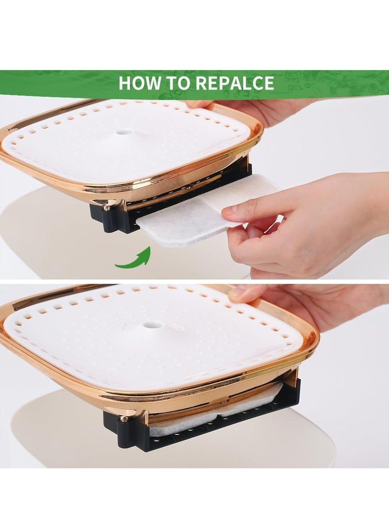 أوزيغالور 8 عبوات فلاتر نافورة مياه بيضاء للحيوانات الأليفة، متوافقة مع فلاتر الفحم لموزعات مياه القطط. - Image 4