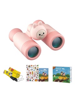 Generic Sharing Binoculars for Kids, 10x28 Kids Binoculars for 3-12 Years Boys and Girls, Detachable Compact Binoculars, Birthday Presents Back to School Gifts for Kids (Pink)  - Image 1