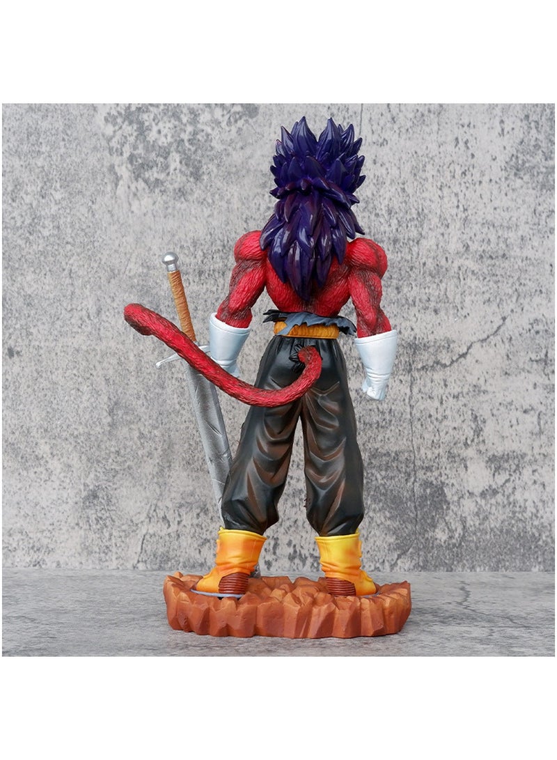 Anime Character Hero GK Super Four Form Trunks Model Doll Blue Hair Super Four Special Anime Doll Ornament Gift 28.5 cm  - Image 2