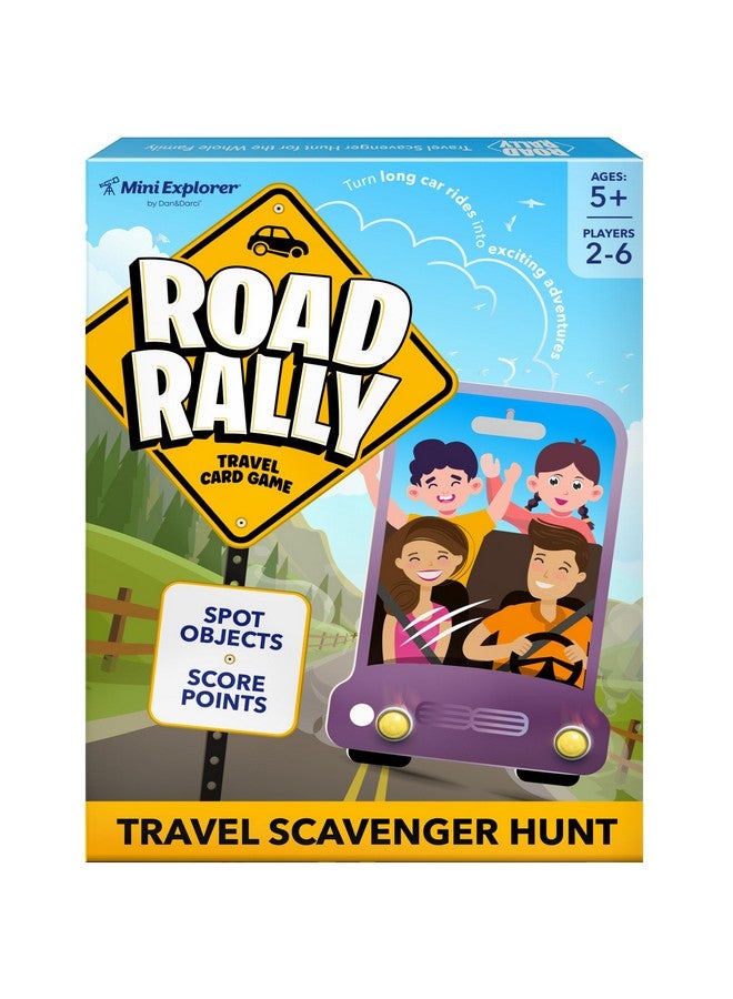 Dan&Darci Road Rally Travel Scavenger Hunt Card Game for Kids - Roads Trip Car Games & Activities Must Haves Essentials - Fun Eye Hide & Seek Found Spy Summer Camping Toys Ages 5 6 7 8 9 10 11 12, 8-12 - Image 1