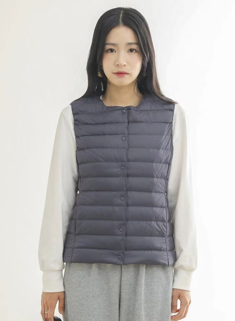 Loquat Autumn Winter Women's Fashion Sleeveless Warm Vest 