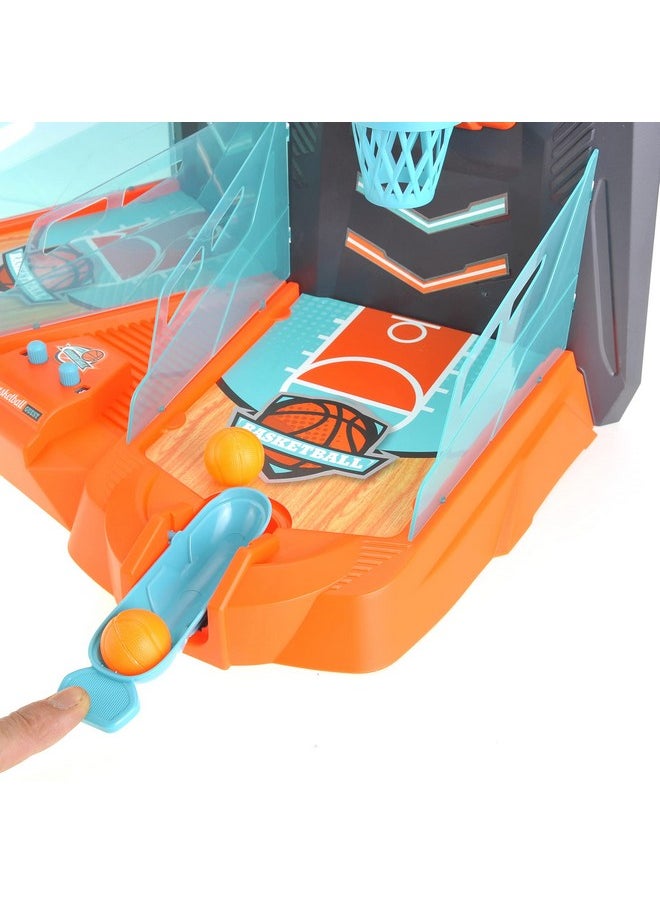 PowerTRC Large Desktop Basketball Arcade Toy Fun for Kids & Adults 2-Player Action, Indoor Shooting Game For Parties, Novelty Toy (19" x 14"), Basketball Game With Scores For Boys And Girls Ages 3 4 5 6 7 8  - Image 3