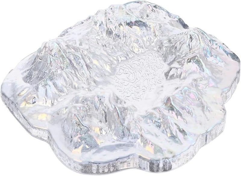 منفضة سجائر زجاجية على شكل جبل تصميم فريد لتزيين المنزل والمكتب - Image 2