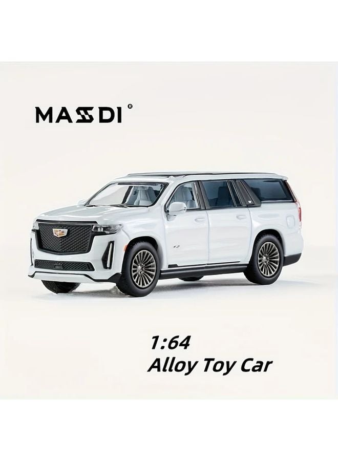 White Alloy Die Cast Cadillac Escalade 1 64 Scale Model Car Collection Toy Gift - Image 3